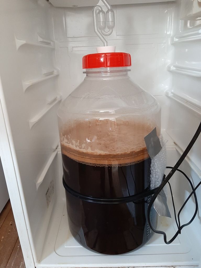 Smoked Porter fermenting